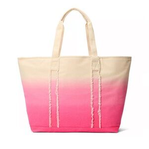 New! VICTORIA'S SECRET 
Ombré Beach Tote and Cream Tote Bag
